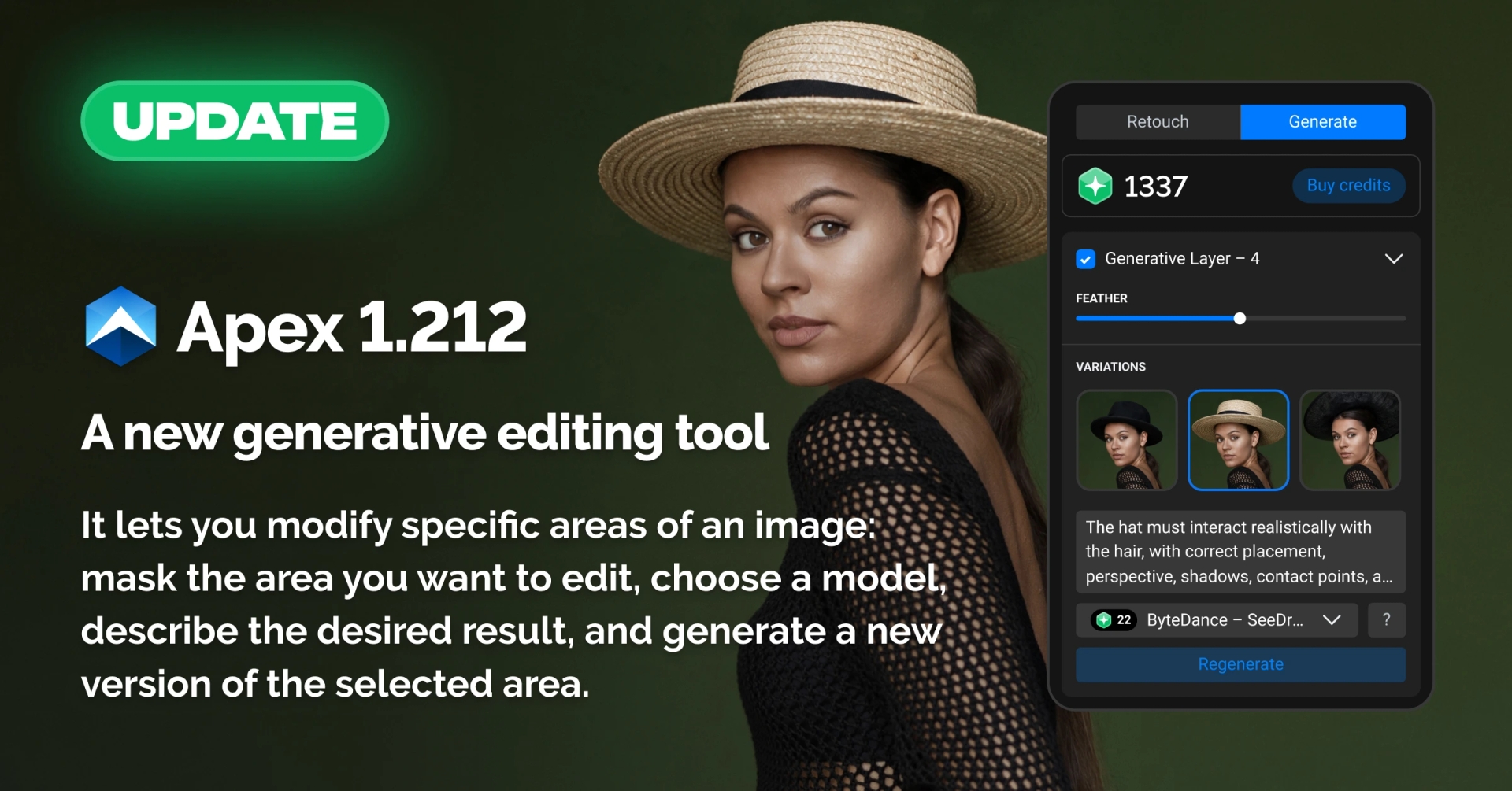 Retouch4me Apex 1.212: New Generative Editing Tool