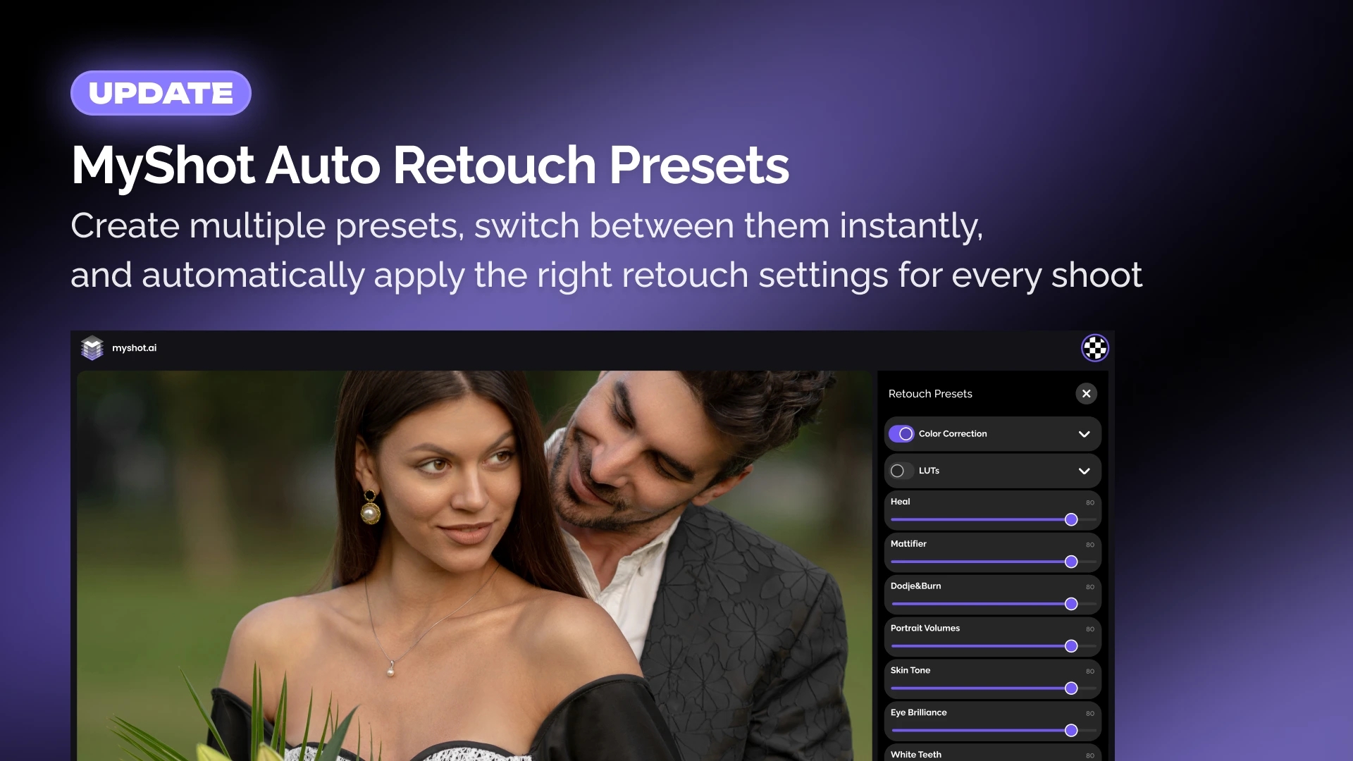 More Control Over Auto Retouch with Presets in MyShot