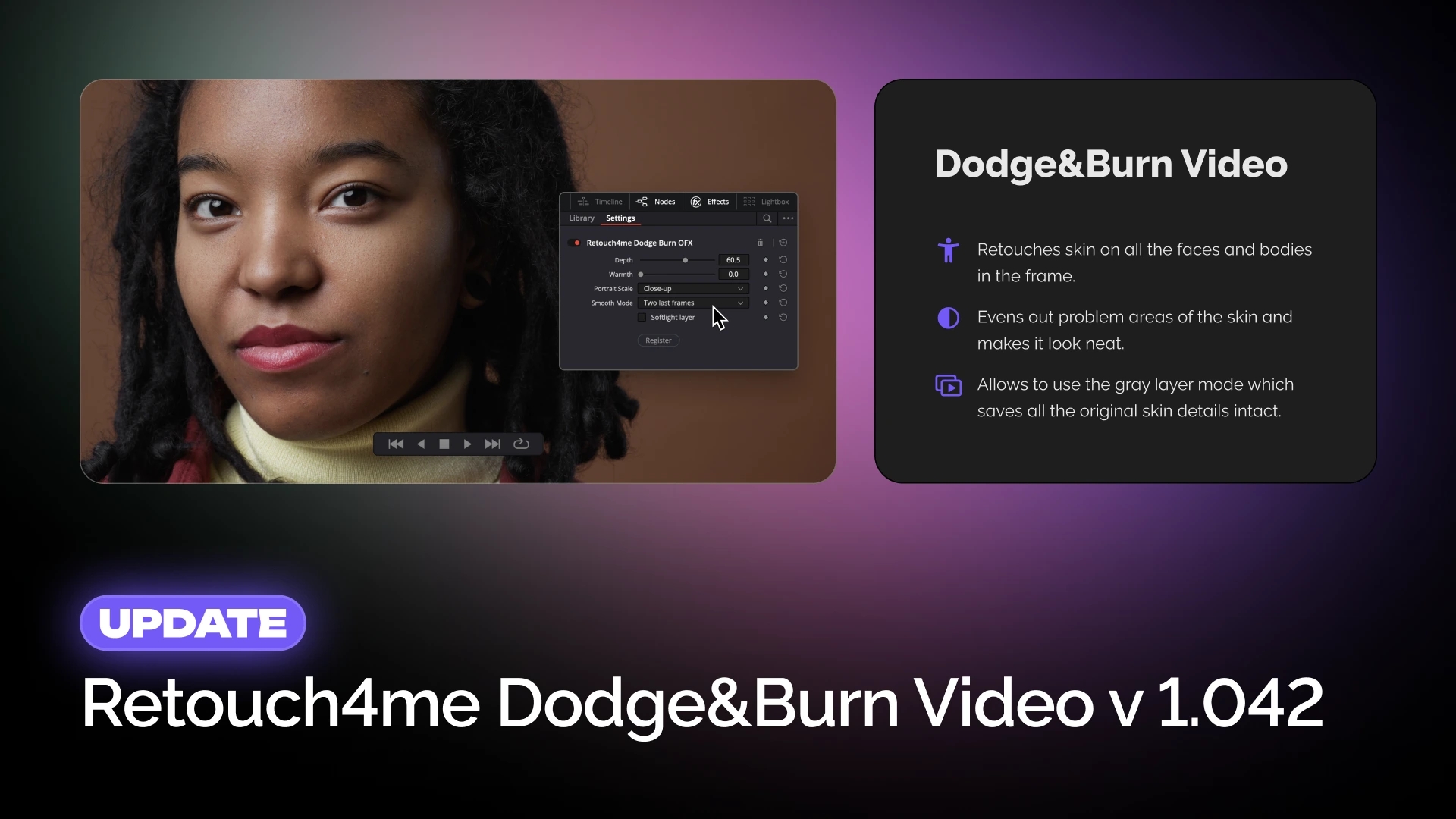 Retouch4me Dodge&Burn Video v 1.042 Update